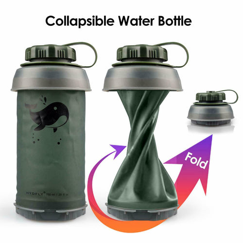 Collapsible Filtered Water Bottle — 26oz