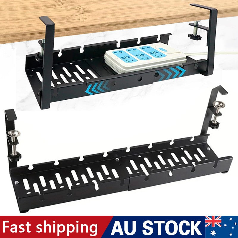Under-Desk Cable Management Tray