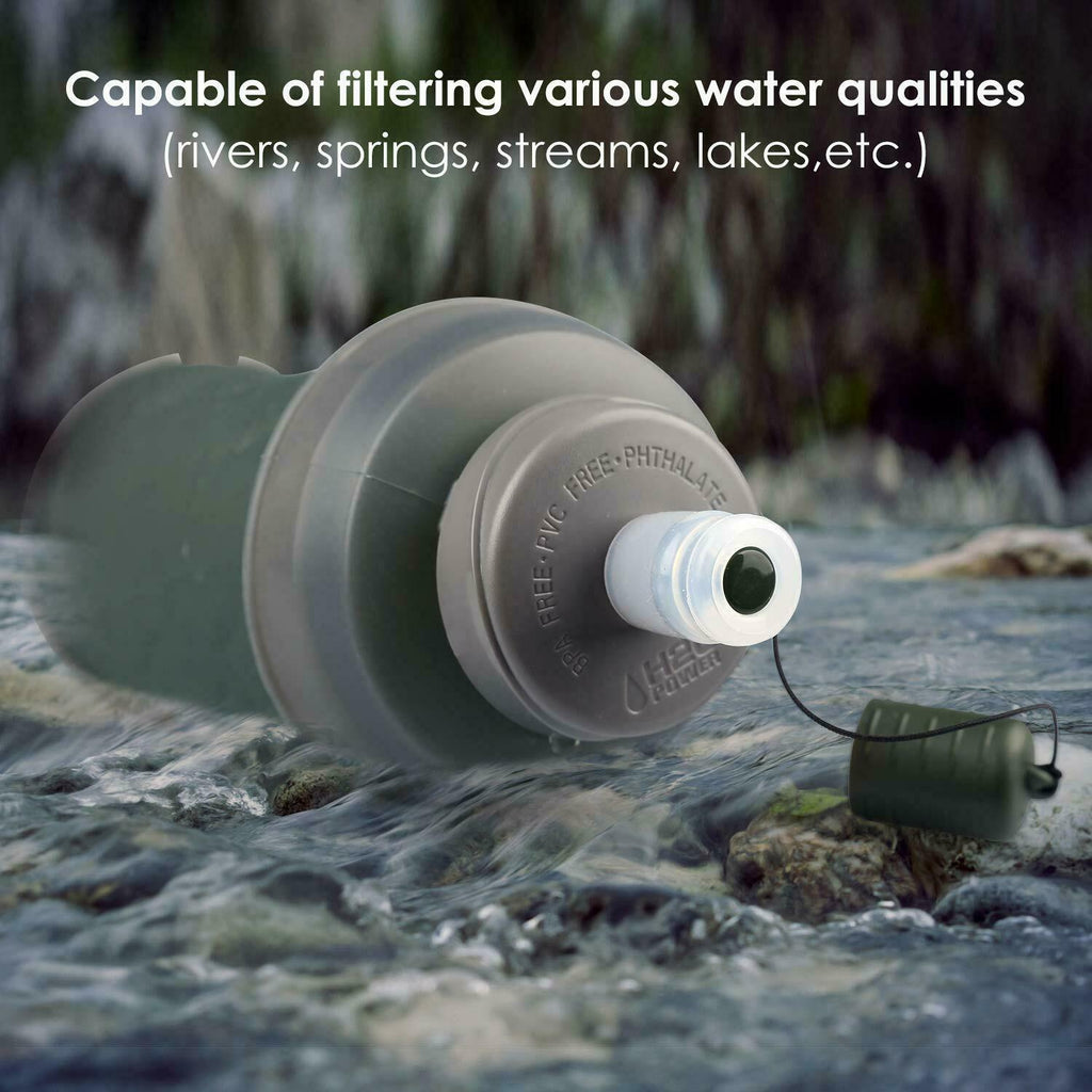 Collapsible Filtered Water Bottle — 26oz