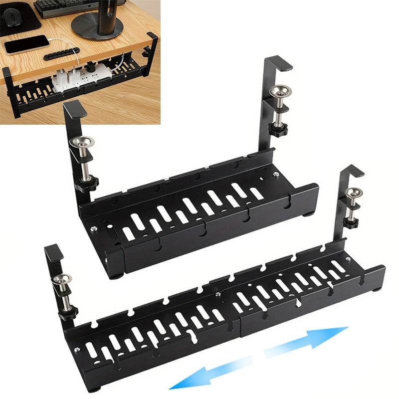 Under-Desk Cable Management Tray