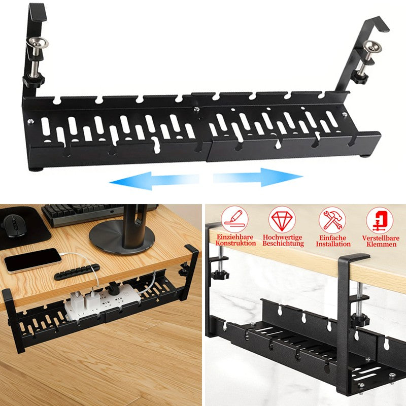 Under-Desk Cable Management Tray