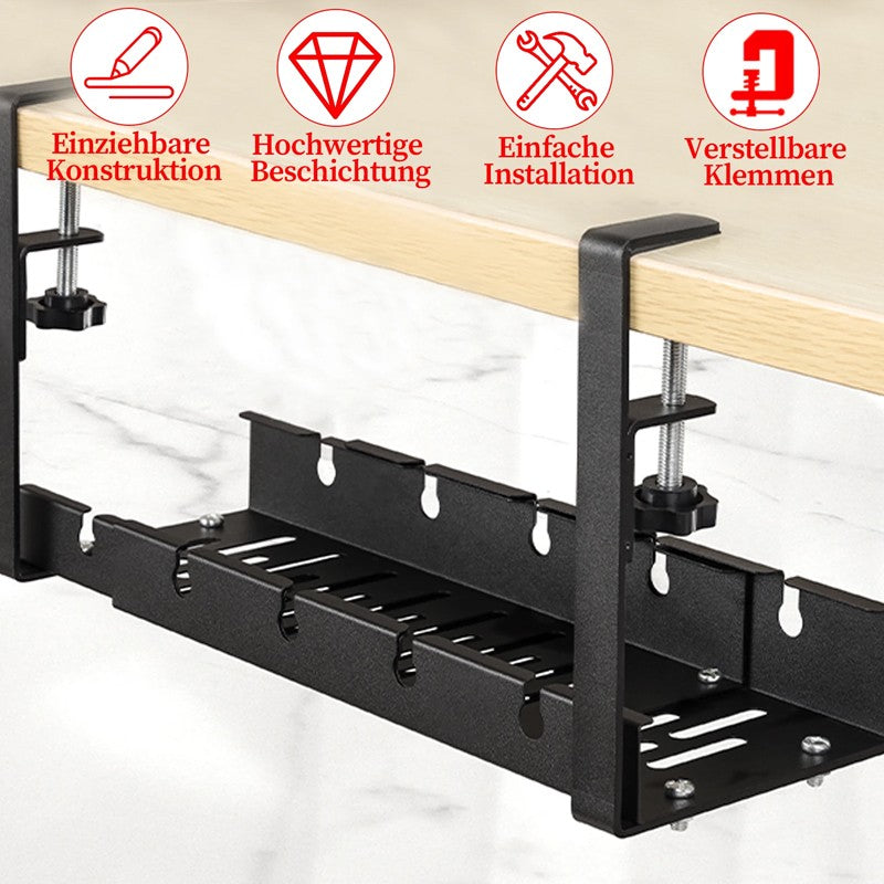 Under-Desk Cable Management Tray